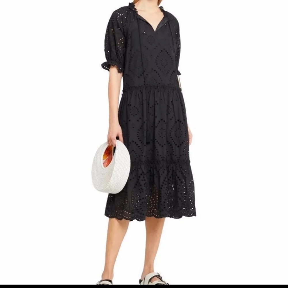 NWT O.P.T. Sunday Eyelet Midi Dress